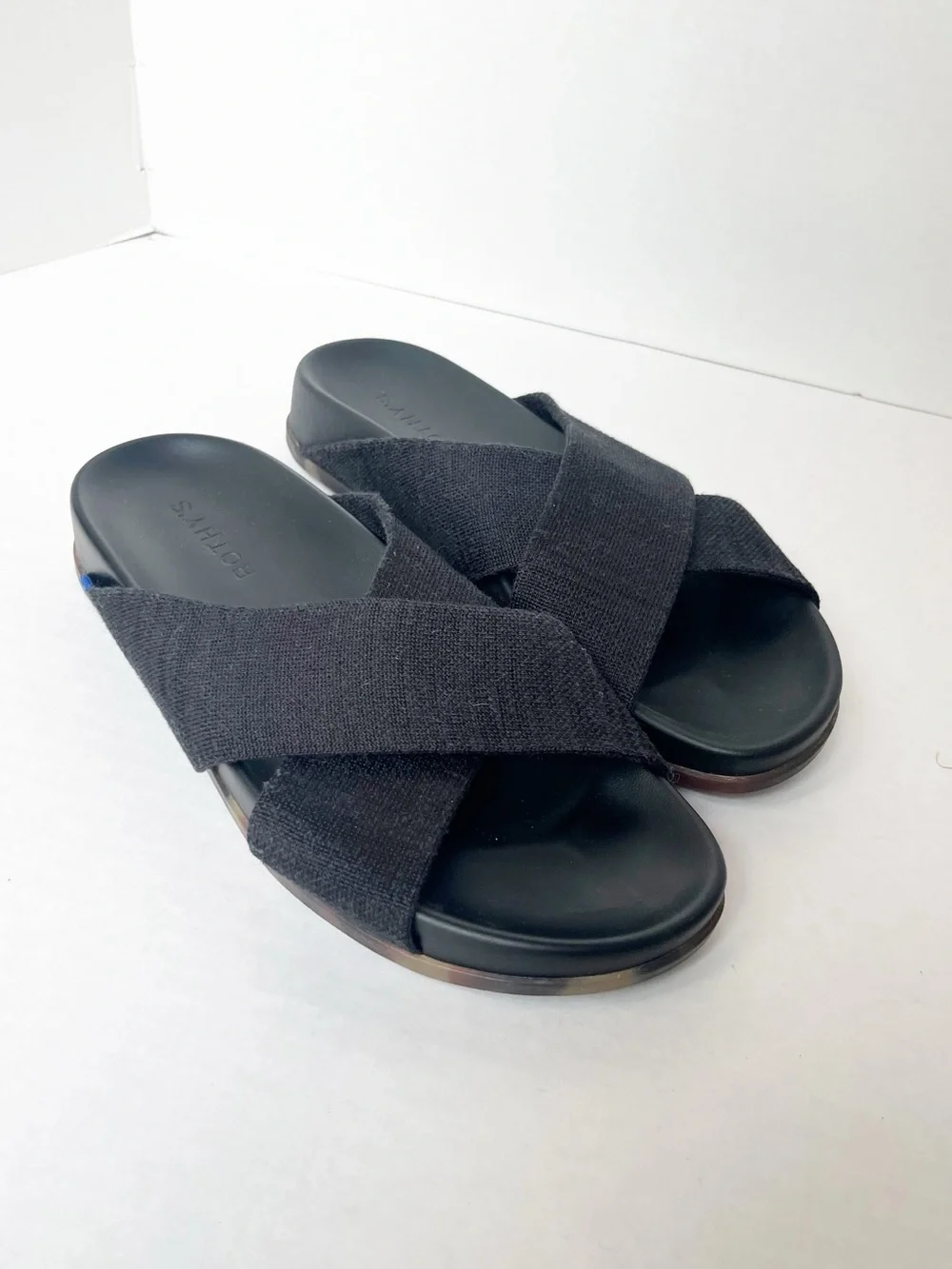Rothy’s The Weekend Slide Sandal Black